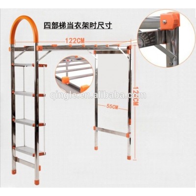 2 in 1 clothes drying rack, foldable step ladders , aluminum ladder